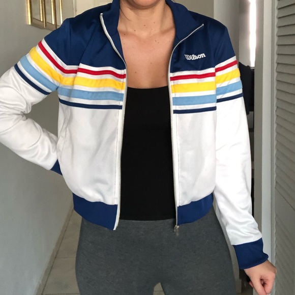 Forever 21 Jackets & Blazers - Rare Wilson Vintage Inspired Track Tennis Jacket
